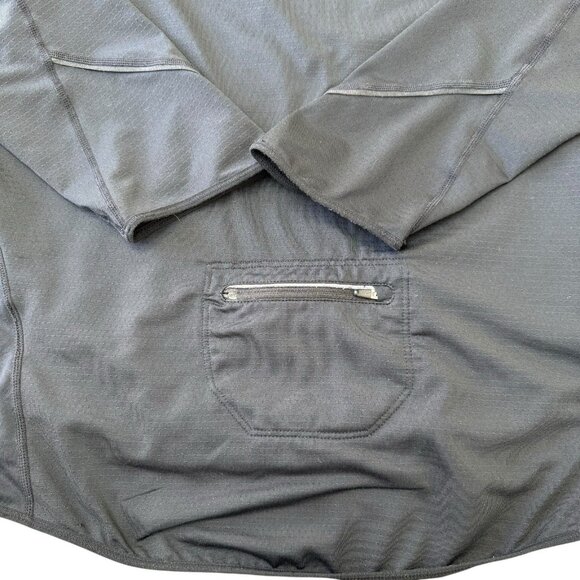 Nike Running Jacket Pullover Mens Medium 1/2 Zip Running Stretch Dri-Fit  Black - Picture 4 of 9